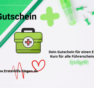 Gutschein für einen Erste-Hilfe Kurs